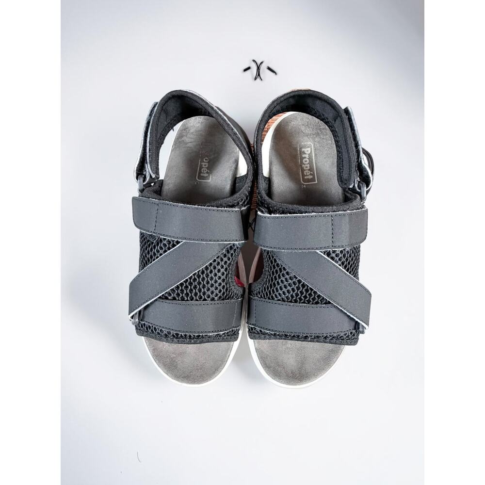 Propet TravelActiv Sport Sandals Women’s 8.5 4E Extra Extra Wide Black - Picture 12 of 14